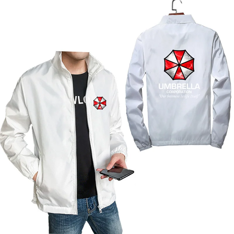 Ветровка мужская с принтом Umbrella Corporation куртка на молнии модная ветровка оверсайз