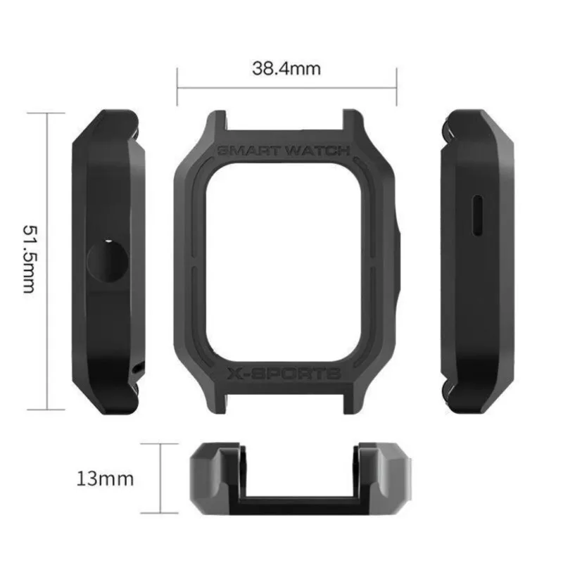 

Fashion Shockproof Protective Shell For Huami Amazfit GTS2 GTS 2 Half Screen Protector Cover Replacement Durable Watch Case