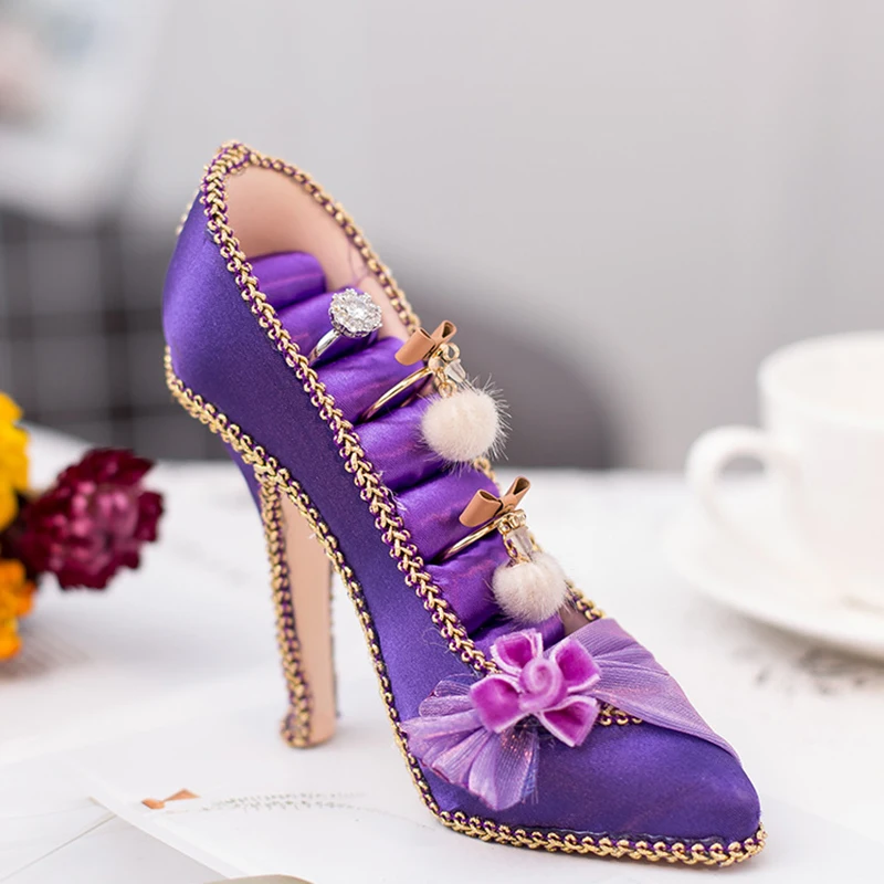 

Creative Personality High Heels Jewelry Storage Holder Multi-color Multi-functio Rings Bracelets Small Jewelry Display Rack