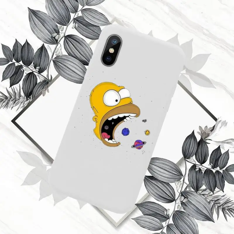

Homer J. Simpson Phone Case Candy Color for iPhone 11 12 mini pro XS MAX 8 7 6 6S Plus X SE 2020 XR