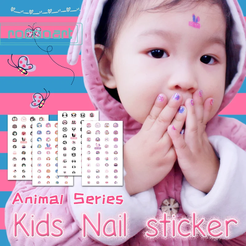 Rocooart красота мультфильм дети ногтей стикер Клей дизайн тату - Цена: 49.4