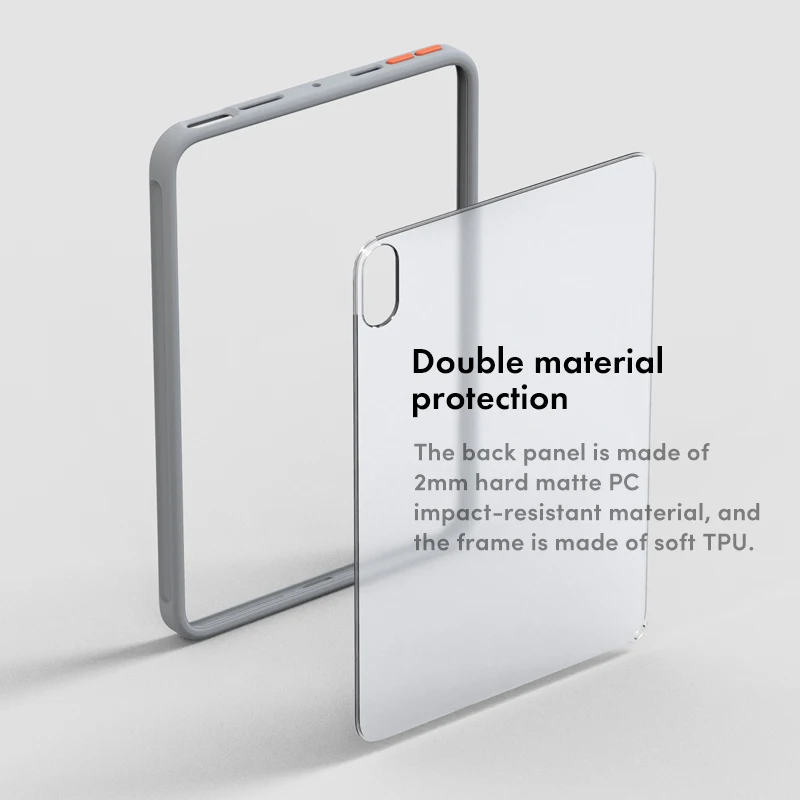 SUAIOCE New Matte For iPad mini 6 Case 2021 TPU Hard Back Cover for 6th 8.3inch Transparent Shockproof Protective |