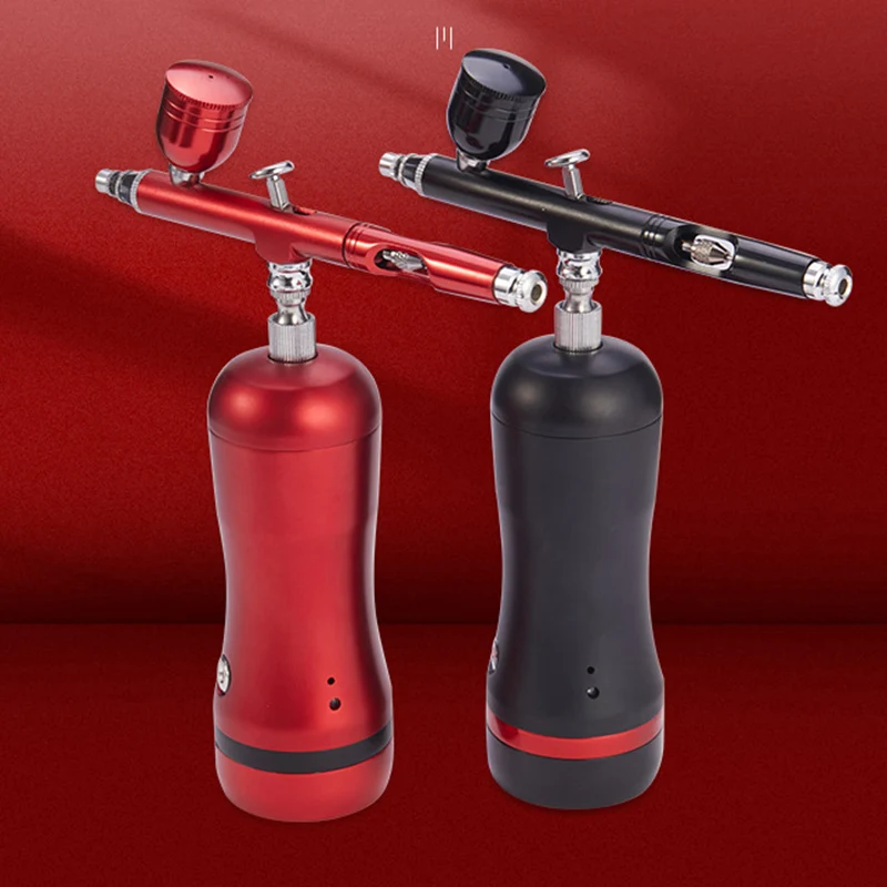 Fiyat Taşınabilir Püskürtme Tabancası şarj Edilebilir El Hava Pompası Airbrush Mini Eylem Airbrush Kompresörü Sanat El Sanatları Model Boya Tabancası