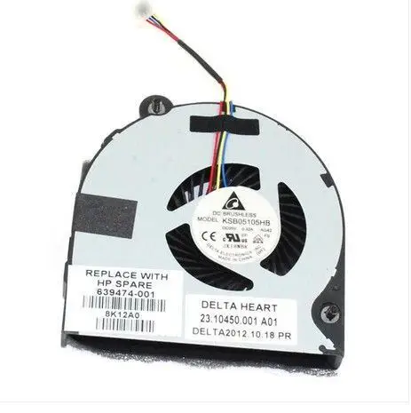 Охлаждающий вентилятор для ноутбука HP Probook 6360B 6360 639474-001 KSB05105HB-AG42 23.10450.001 23.10449.001