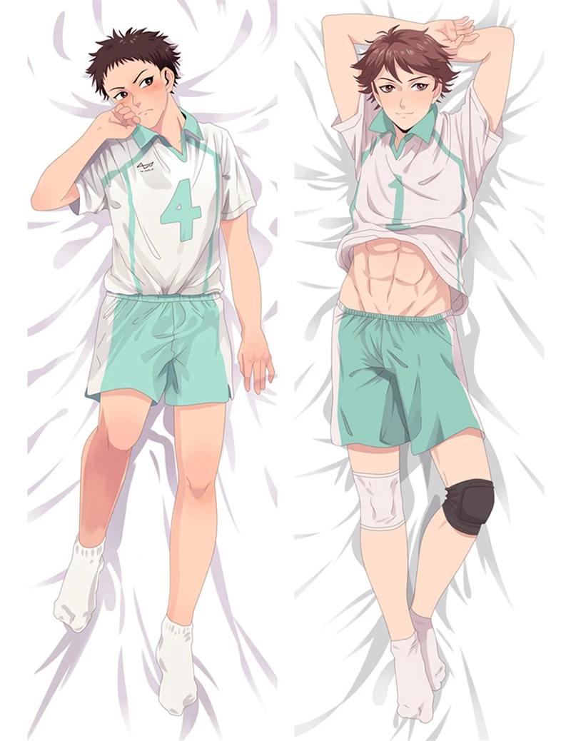 

Anime Haikyuu!! Oikawa Tooru Kunimi Akira Cosplay Pillow Case Hugging Body Prop