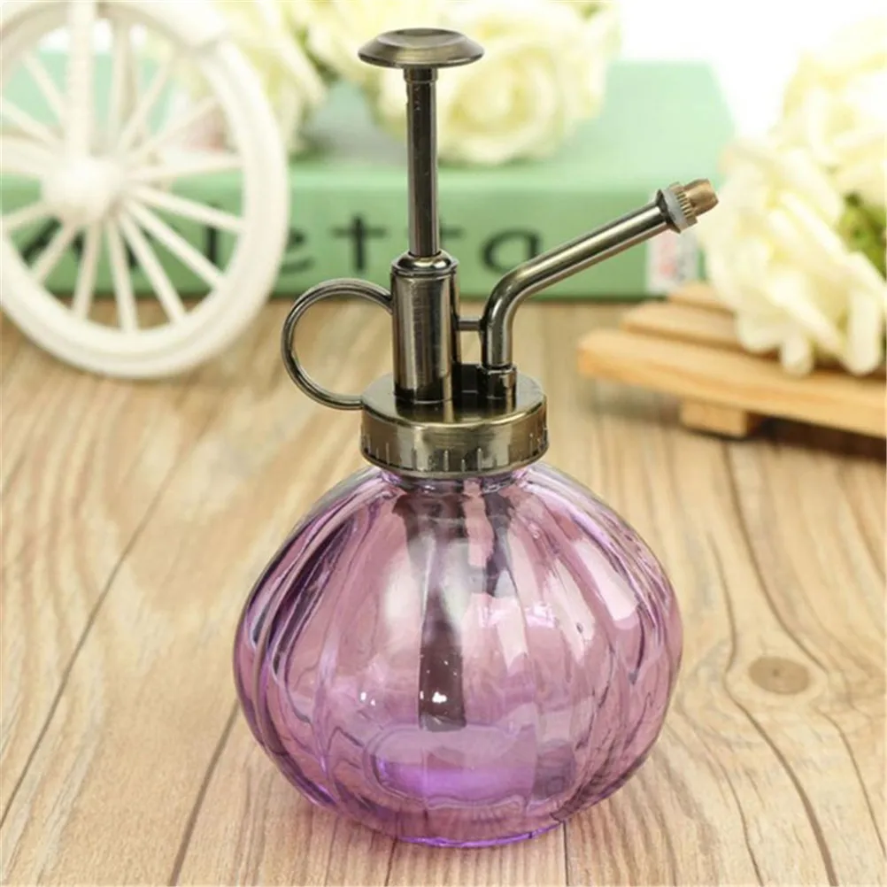 

350ml Retro Watering Pot Flower Antique Plastic Glass Bronze Style Plants Shower Crafts Cans Bottle Small Garden Tools