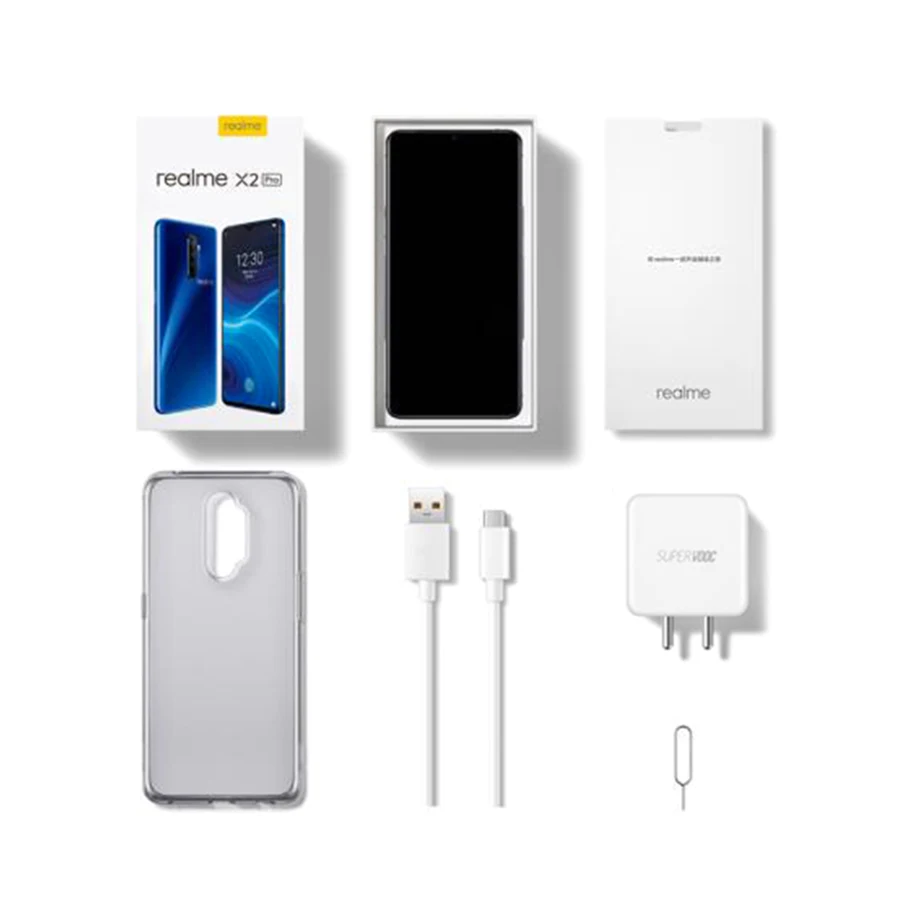 Версия CN OPPO Realme X2 pro(RMX1931) 6 5 дюйма Snapdragon 855 plus Super AMOLED NFC 50 Вт SuperVOOC 4000 мАч 4 камеры 64 мп