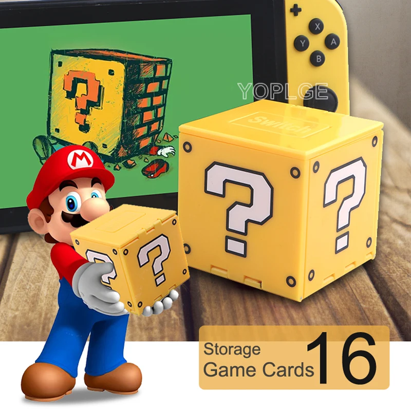 Складной чехол 16 в 1 для Nintendo Switch игровой карты с кубическим рисунком аксессуары