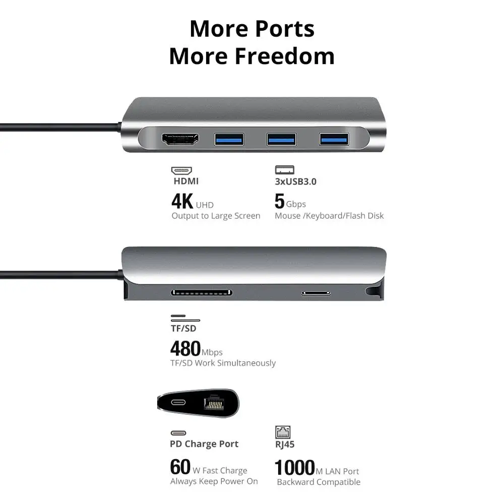 док станция snowkids тип c для ноутбу