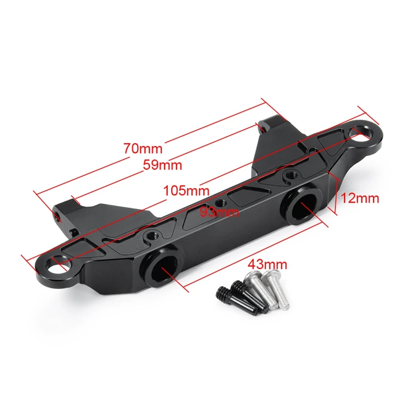 

Metal Rear Bumper Mount Bracket Brace for 1/10 RC Crawler Axial SCX10 III AXI03007