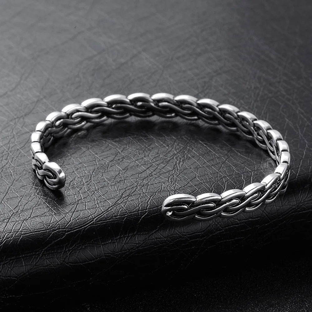 Стильный браслет в форме пшеницы для мужчин и женщин Браслет манжета Будды ретро