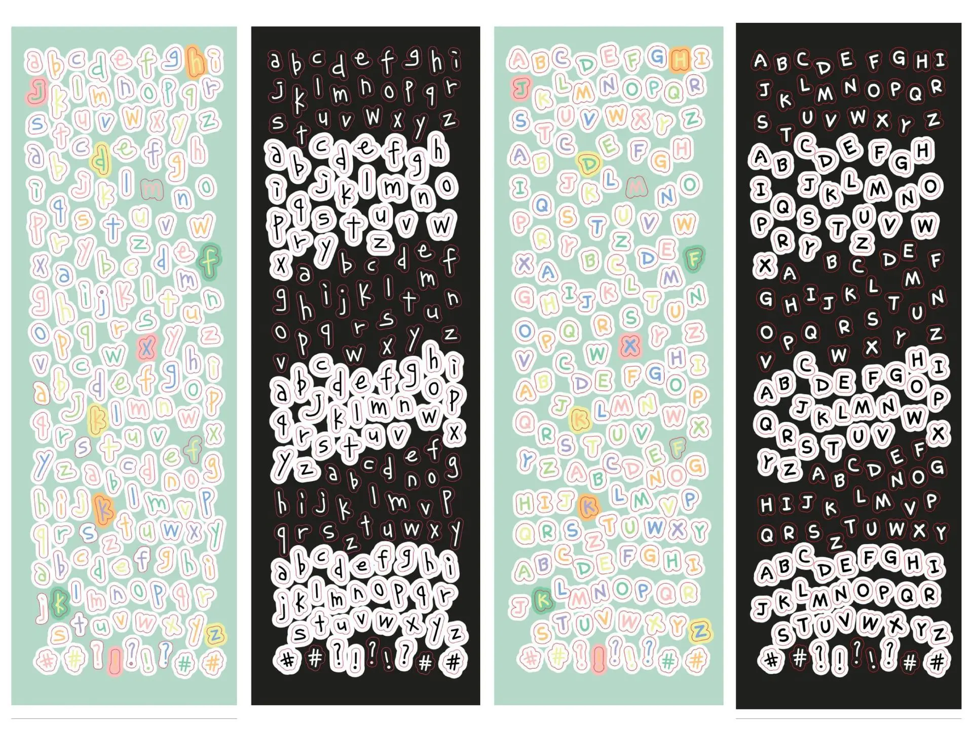 Милая наклейка с буквами в Корейском стиле Ins для скрапбукинга карты Idol дневника