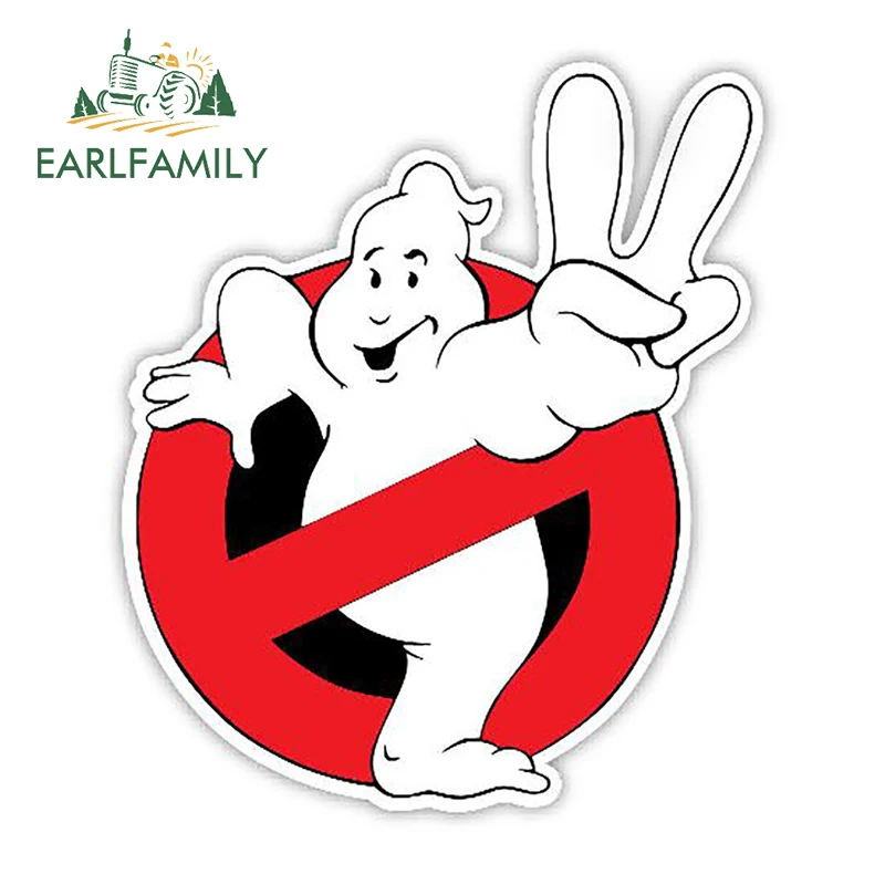 EARLFAMILY, 13 см x 11,2 см, автомобильный стиль, Охотники за привидениями, наклейка, забавный мультфильм, наклейка, водонепроницаемый, авто мотор, Декор, графика, автомобильная наклейка s