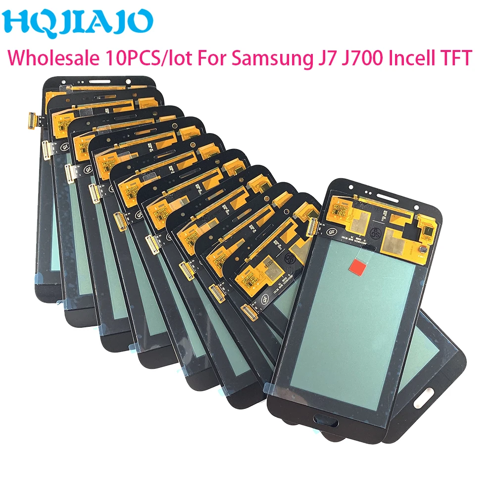 10 шт./лот Incell LCD для Samsung J7 2015 J700 дисплей сенсорный экран дигитайзер сборка samsung Galaxy
