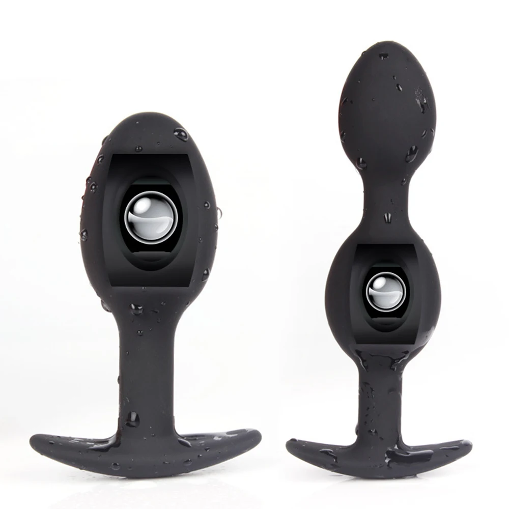 Анальная пробка VETIRY внутри металлический шарик эротическая массажер простаты