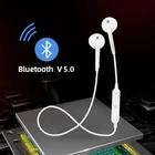 Спортивная Беспроводная Bluetooth-гарнитура 4,1, стерео гарнитура S6 с шейным ободом, наушники-вкладыши с микрофоном, наушники для iPhone, Xiaomi, Samsung