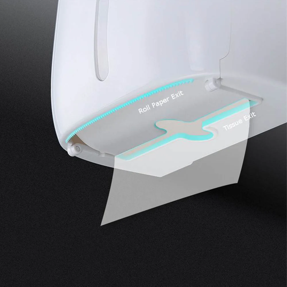 

Toilet Paper Holder Waterproof Wall Mounted for Toilet Paper Tray Roll Paper Tube Storage Box Tray Tissue Box Shelf Bathroom