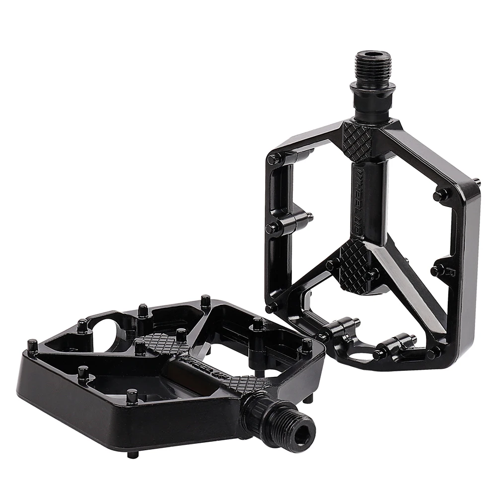 

Bearing Bicycle Pedal Bike Parts Bicycle Pedal Wheel-up Nylon Fiber Flat Platform Pedals for Mountain Bike 1 Pair