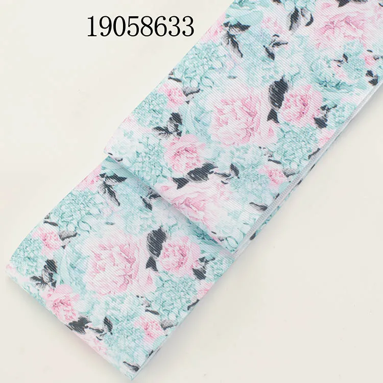 Новинка 5 ярдов корсажная/атласная лента теплопередача печатная 25 мм/38 мм/50 мм/75