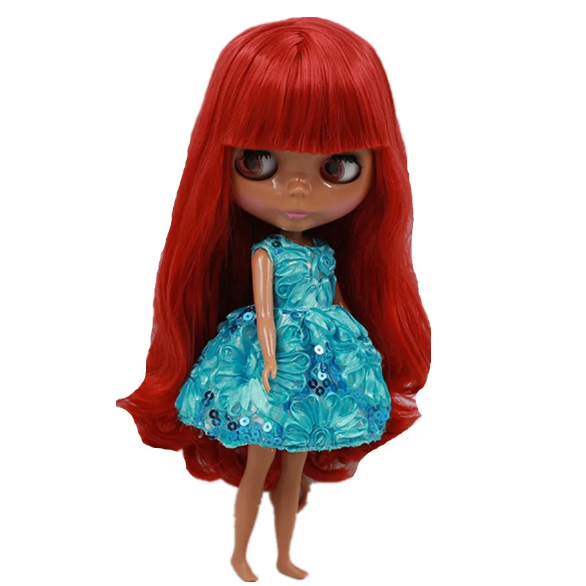 Крутое вечернее платье ручной работы с блестками Одежда для куклы Blyth OB24