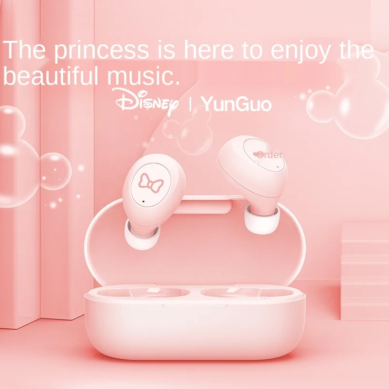 

Disney Princess Wireless Bluetooth Headphones Snow White In-Ear Headphone Noise Reduction Cute Girl Heart audiophile headphones