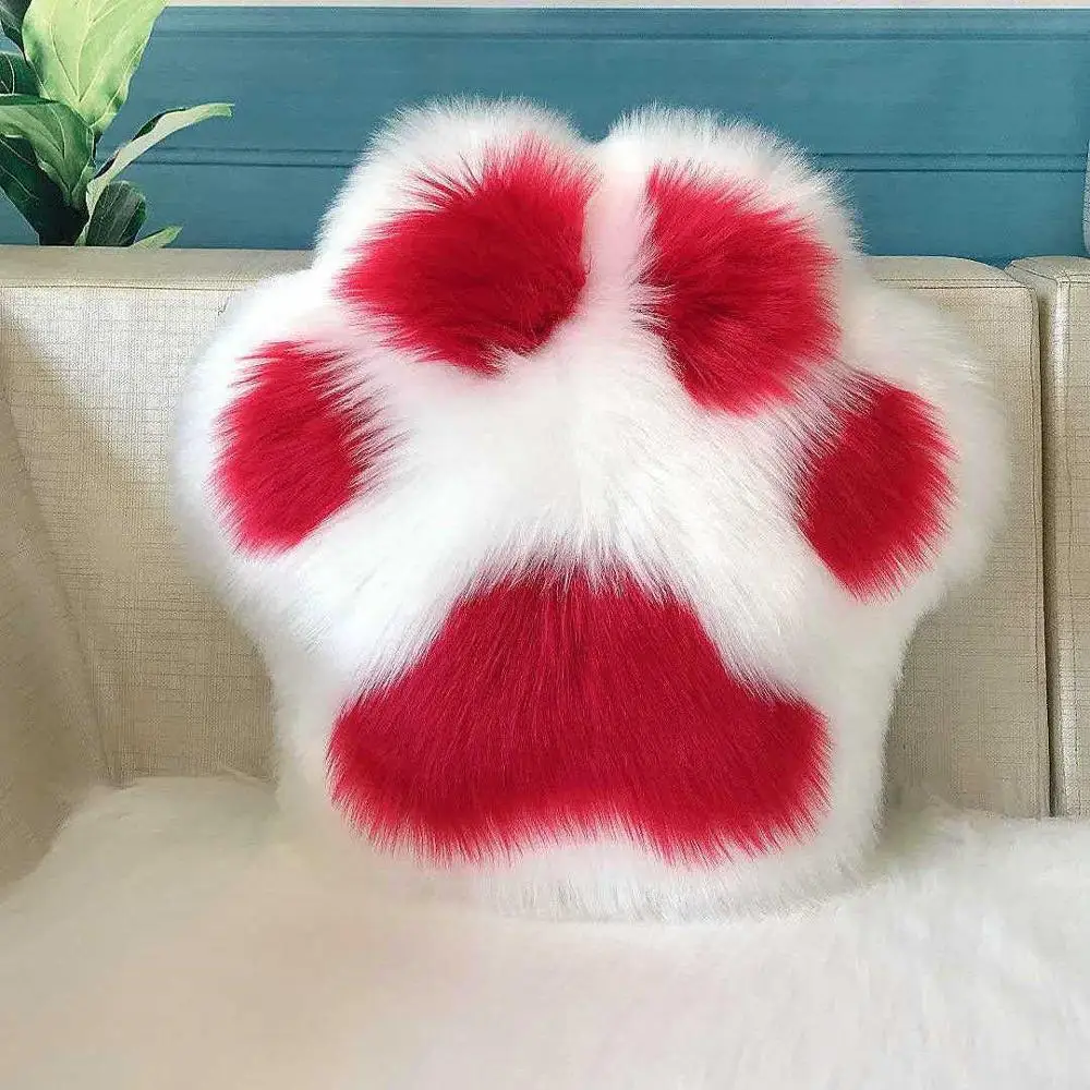 

Cute Cat Paw Plush Pillow Kawaii Panda Paw Cushion Soft Comfortable Sofa Car Home Decor Stuffed Toy Gift for Friends Kids