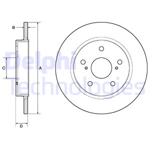 

FOR DELPHI BG4183C DISC REAR 07-COROLLA AURIS 1.4 D-4D "COATED