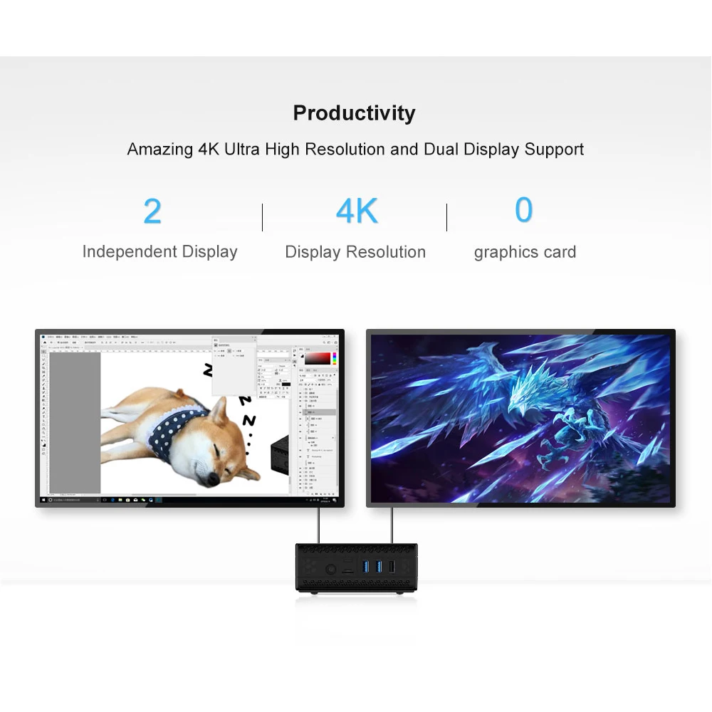 Chatreey AC1 Z безвентиляторный мини ПК intel J4125 Quad core windows 10 linux Двойной HDMI промышленный