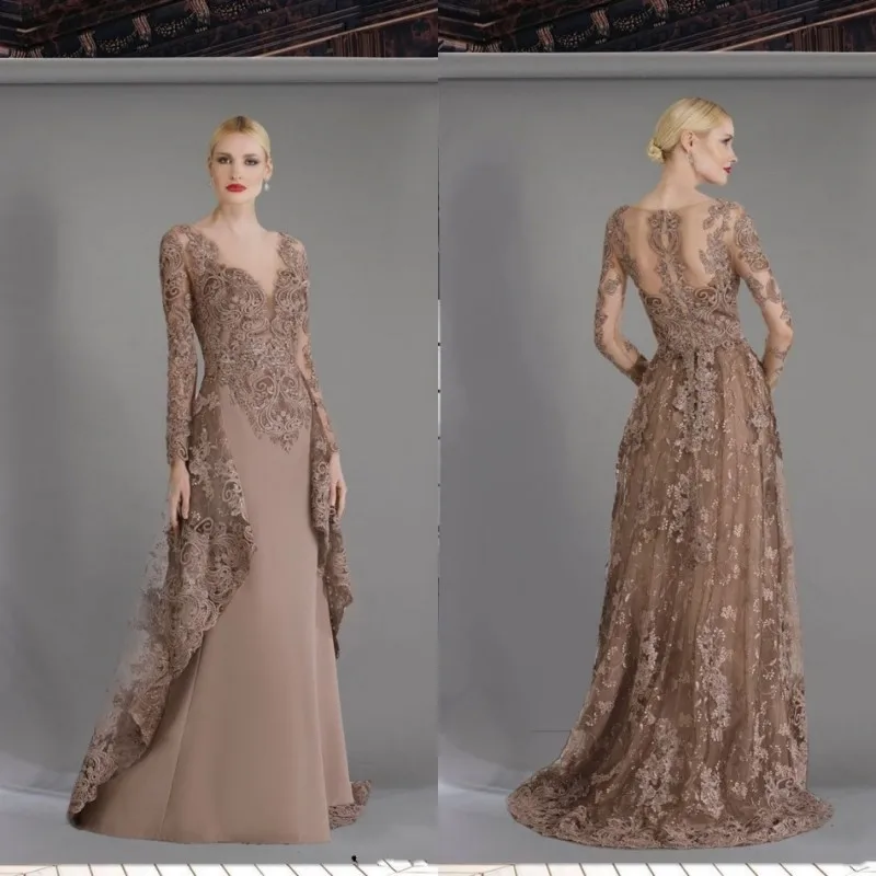 2020 нарукавники платья для матери невесты с длинным рукавом кружевные жениха