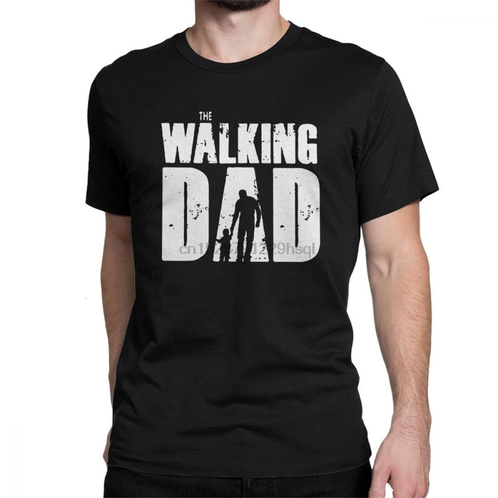 Midnite звезда Повседневная ходячая папа TWD день отцов Футболка Мужская Круглый