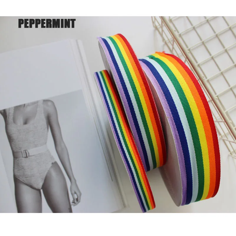 Жаккардовые ленты с радужной лентой 2 ярда 15/20/40 мм цветные сделай сам сумки