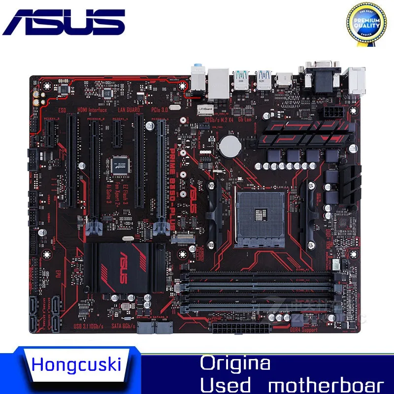 Для ASUS PRIME оригинальная материнская плата разъем AM4 DDR4 B350 настольная | Компьютеры