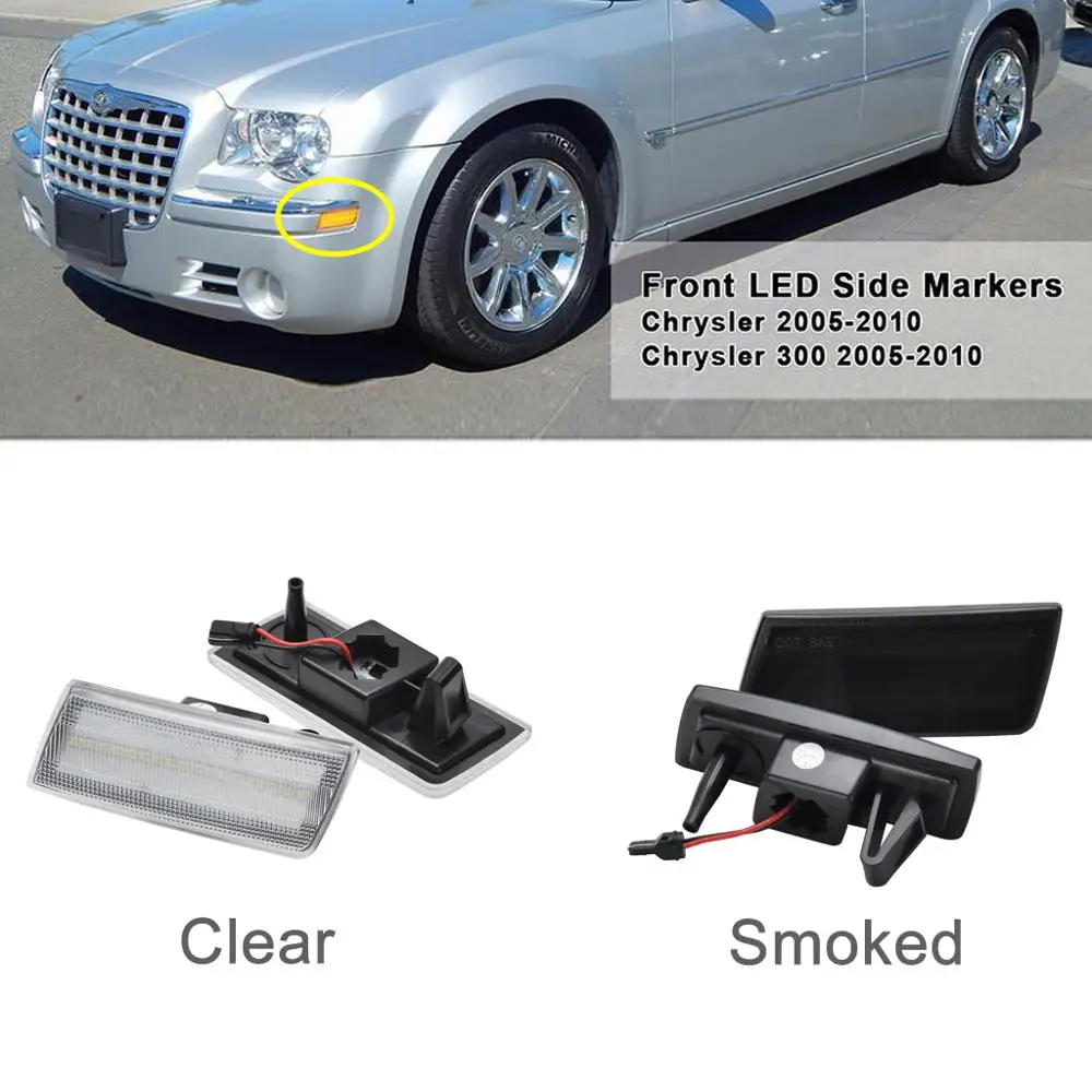 Светодиодный габаритный фонарь с дымчатыми линзами для Chrysler 300 2005 2010 OEM 4805860AA