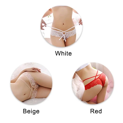 whitebeigered UG, сексуальные женские трусики, кружевные, низкая посадка, одноцветные, сексуальные трусы, женское нижнее белье, штаны, Дамское кружевное белье, женские стринги - Цвет: whitebeigered