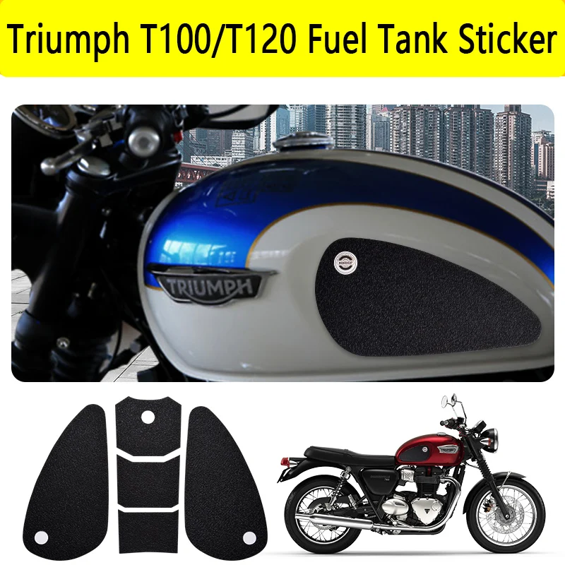 Резиновая наклейка на топливный бак для мотоцикла в стиле ретро Triumph Cafe Racer T120 T100 |