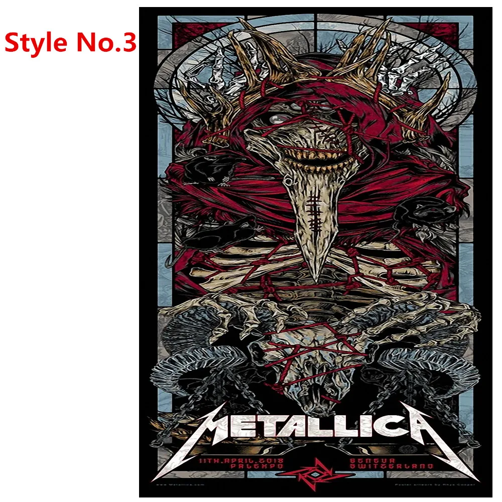 Металлический постер 30x42 см с черепом тяжелый металл надписью Rock N Roll винтажный из