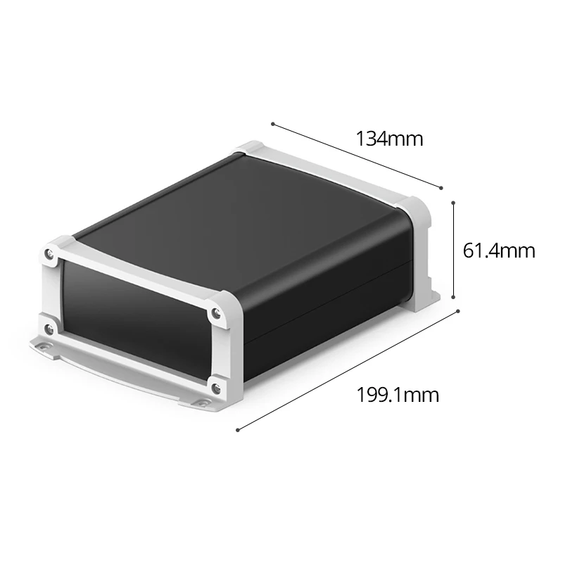 

130W55H Ip55 Electronic Equipment Project Box Custom DIY OEM ODM Aluminum Junction Case Enclosure In Electronic Instrument