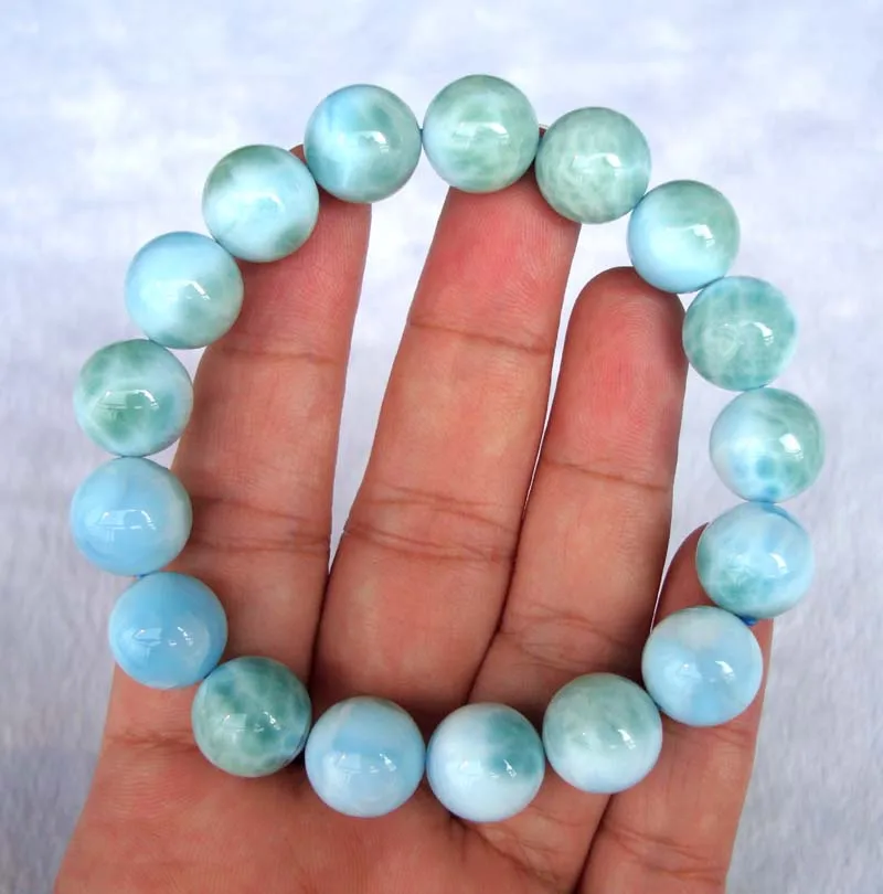 Женский браслет из бусин 12 мм с натуральными бусинами|Бусины| |