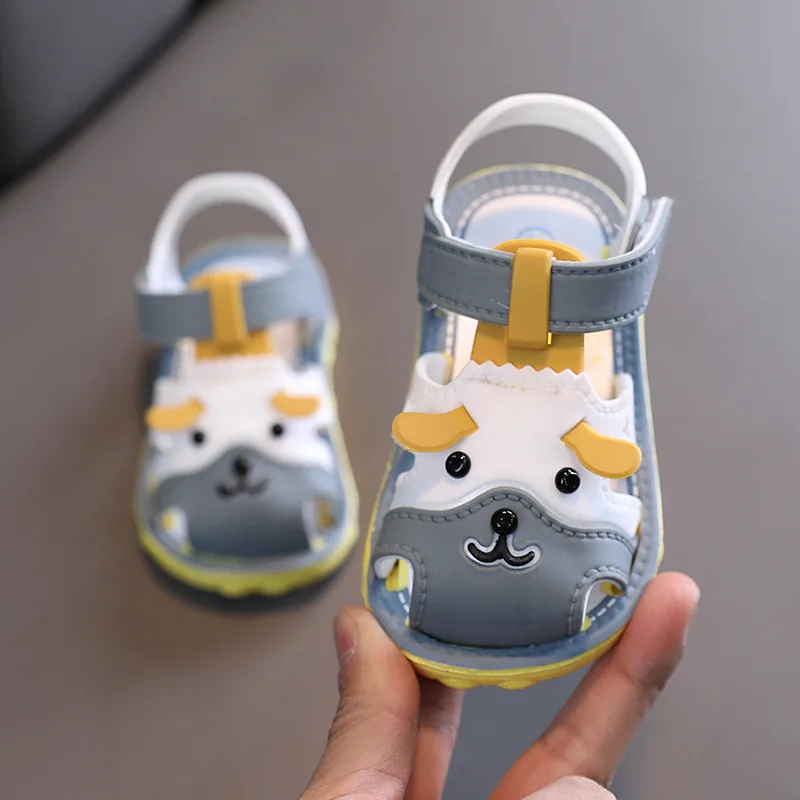 

2021 Children Sandals Summer 1-2-3 Years Old Baby Toddler Shoes Toddler Sandals Soft Non-Slip Beach Sandals Baby Breathable