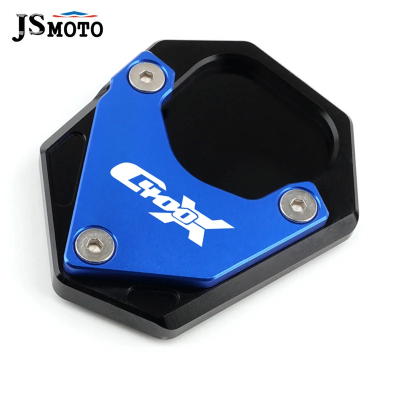 

Motorcycle CNC Foot Side Stand Enlarger Plate Kickstand Extension Pad For BMW C400X C400 X c400x 2019 2020 2021