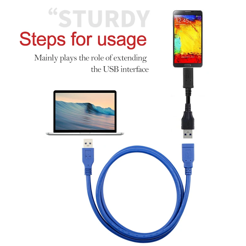 Высокоскоростной USB кабель удлинитель для передачи данных синхронизации с