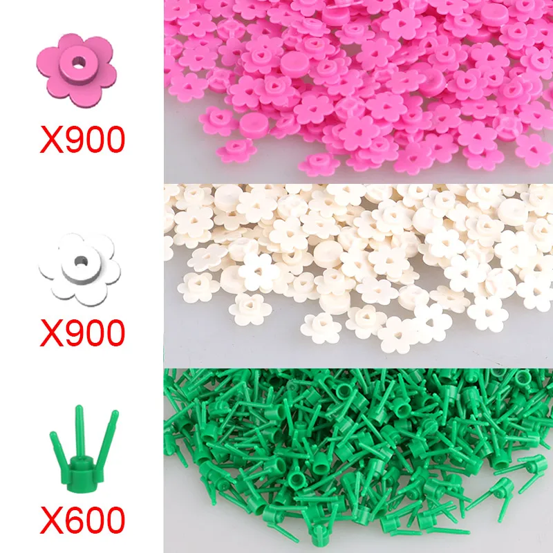 flowers Новинка 21318, домик на дереве, самые большие идеи, модель 3000+ шт, строительные блоки, кирпичи, детские развивающие игрушки, подарки - Цвет: flowers
