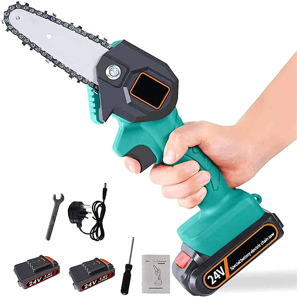 

24V Portable Electric Pruning Saw Electric Saws Woodworking Electric Saw Garden Logging Mini Electric Chain Saw Lithium Battery