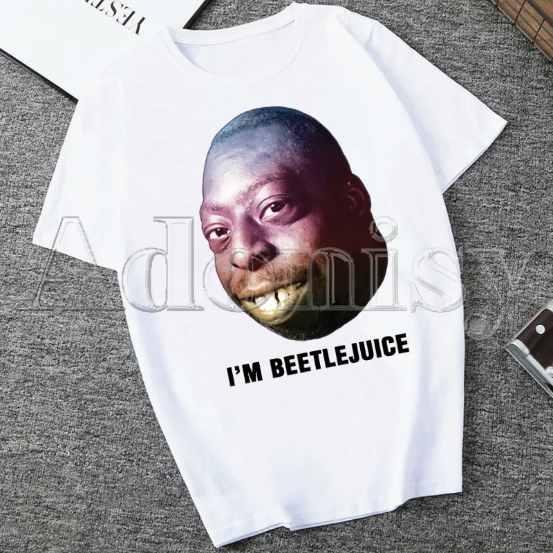 

Beetlejuice Lester Print T-shirts Women Summer Graphic Tees Funny Shirts for Woman Tshirts Loose Crew Neck Harajuku Tops