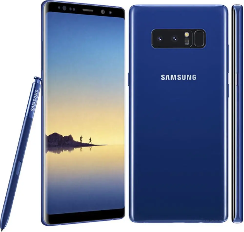Deep Sea Blue Разблокированный samsung Galaxy Note8 N950U snapdragon835 NFC две задние камеры Восьмиядерный 6,3 дюймов 6 Гб ram 64 Гб rom - Цвет: Deep Sea Blue