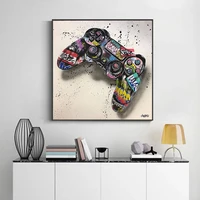 street graffiti game controllers poster handheld game console canvas painting wall art print picture for living room home decor