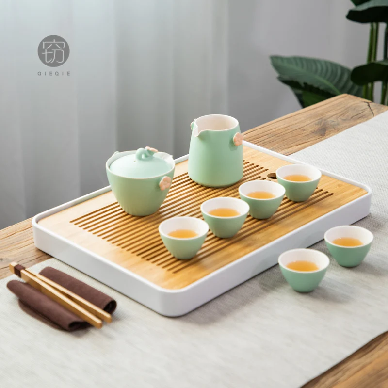 

Aesthetic Tea Set for Adults Ceramic Portable Tea Pot and Cup Set Travel Gift Filizanki Do Kawy Zestaw Teaware Sets BG50TS