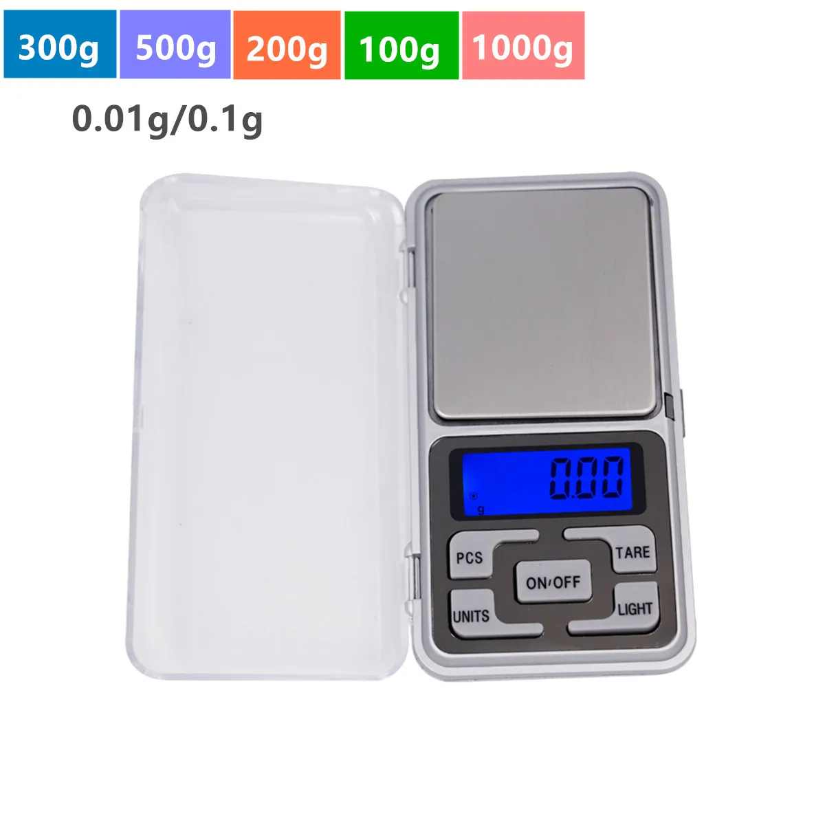 Цифровые карманные мини весы 100 г/200 г/300 г/500 г/0 01 г 1000 0 1 шт.|Весы| |