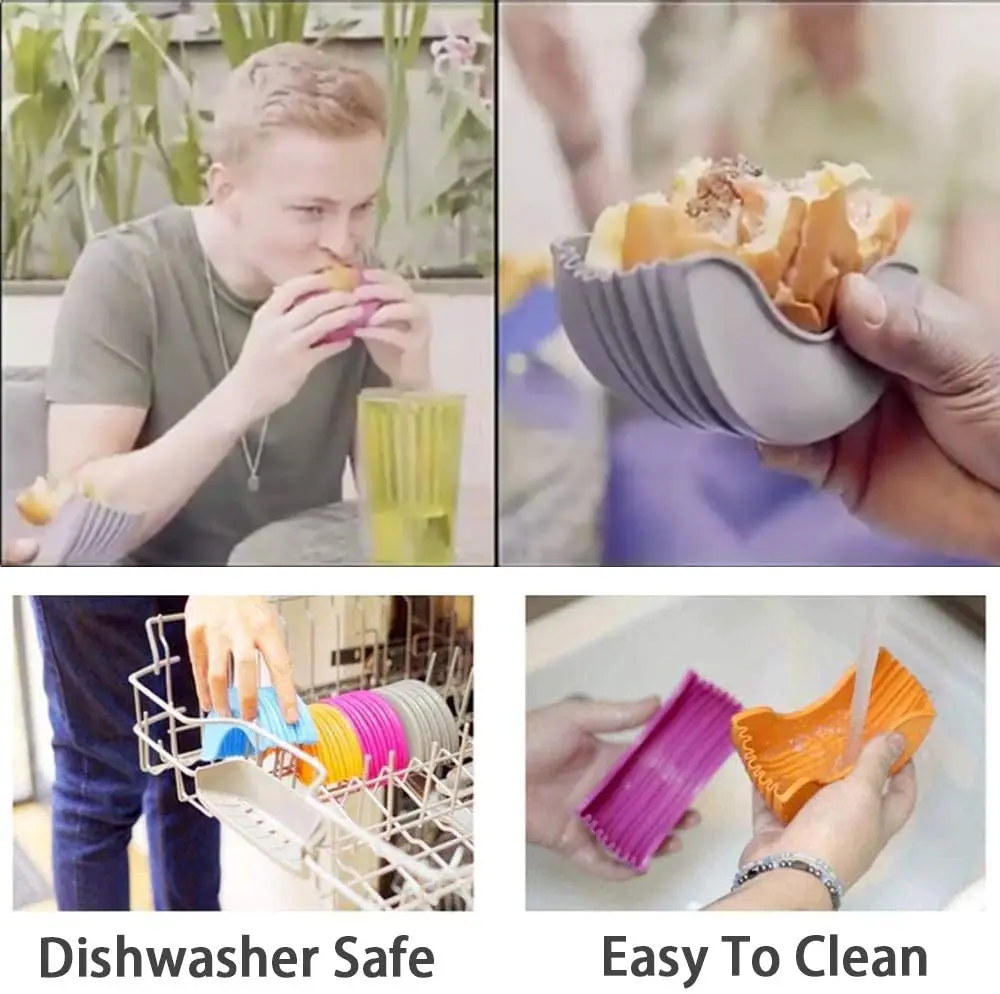 1 шт. многоразовый силиконовый держатель для гамбургеров | Дом и сад