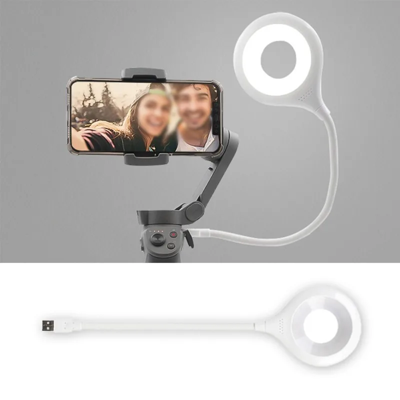 For DJI OM 4 Handheld Gimbal 360 Degree Rotation USB Light Photography Studio Fixed Bright Led Video for OSMO Mobile 3 | Электроника